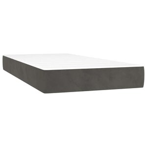 vidaXL Matelas de lit à ressorts ensachés fermeté moyenne 100x210x20 cm velours