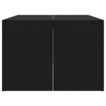 vidaXL Table basse noir 102x50x36 cm bois d'ingénierie