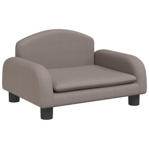 vidaXL Canapé pour enfants taupe 50x40x30 cm tissu
