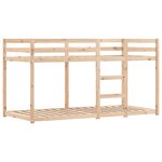 vidaXL Lit superposé sans matelas 90x200 cm bois de pin massif