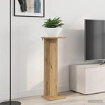 vidaXL Support de Plante 2 pièces Chêne artisanal 25 x 25 5 x 80 5 cm