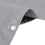 vidaXL Bâche 650 g / m² 3x4 m Gris