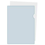 Sachet 10 Pochettes Coin Polypropylène Lisse 12/100e - A4 - Cristal - X 10 - Exacompta