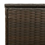 vidaXL Coffre à coussins d'extérieur marron 100x55x55 5 cm polyrotin