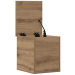 vidaXL Boîte de Rangement chêne artisanal 30 x 35 x 35 cm