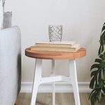 vidaXL Dessus de table Ø30x2 5 cm rond bois massif de hêtre