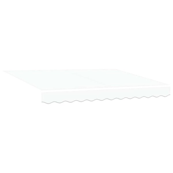 vidaXL Auvent Rétractable Blanc 350 x 250 cm Tissu  Métal