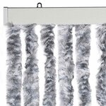 vidaXL Moustiquaire Blanc et gris 56x185 cm Chenille