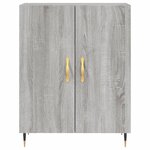 vidaXL Buffet sonoma gris 69 5x34x90 cm bois d'ingénierie