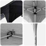 vidaXL Tente de fête pop-up 575 x 288 x 245 cm Anthracite Tissu Oxford