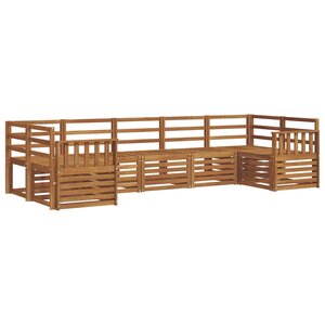 vidaXL Ensemble de canapés d'extérieur 7 pc Naturel