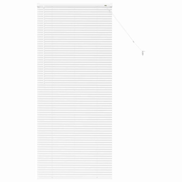 vidaXL Store de Fenêtre avec des rideaux Blanc Aluminium