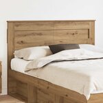 vidaXL Tête de lit Chêne artisanal 160 cm Bois d'ingénierie