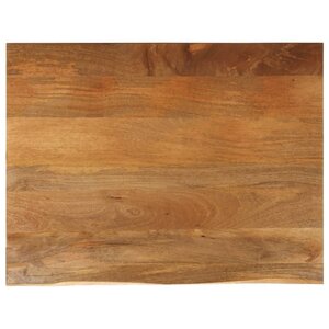 vidaXL Dessus de table à bord vivant 110x80x3 8cm bois massif manguier