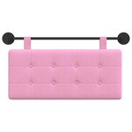 vidaXL Tête de lit suspendue Rose Tissu