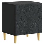 vidaXL Table de chevet 2 pièces Noir 43 x 34 5 x 50 cm
