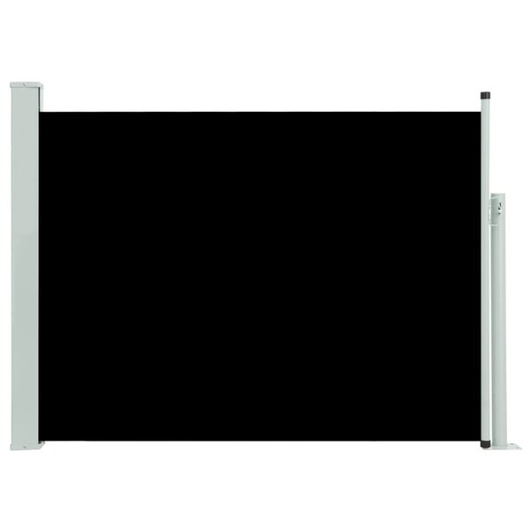 vidaXL Auvent latéral rétractable de patio 120x500 cm Noir