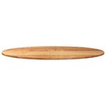 vidaXL Dessus de table 120x60x2 cm bois de chêne massif ovale