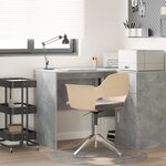 vidaXL Bureau Gris béton 102 x 50 x 75 cm Bois d'ingénierie