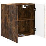 vidaXL Armoire Murale 59 x 31 x 60 cm Bois d'ingénierie Chêne fumé