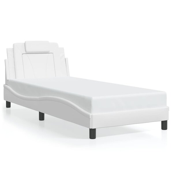 vidaXL Cadre de lit sans matelas blanc 80x200 cm similicuir