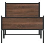 vidaXL Cadre de lit métal avec tête de lit et pied de lit 80x200 cm