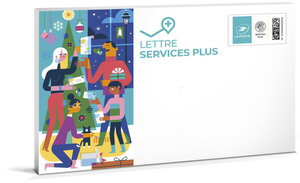 Prêt-à-Poster - Lettre Services Plus - 250g - Pochette XS - Qui nous rapproche