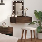 vidaXL Table de Toilette Marron 60 x 40 x 70 cm Bois d'ingénierie