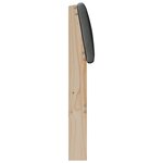 vidaXL Tête de lit capitonnée Gris foncé 140 cm Pin massif