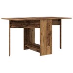 vidaXL Table à dîner 138 x 70 x 73 5 cm Bois d'ingénierie Bois ancien