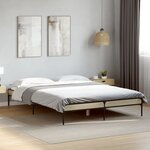 vidaXL Cadre de lit sans matelas chêne sonoma 140x200 cm