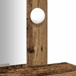 vidaXL Table de Toilette Marron 50 x 41 x 140 cm Bois d'ingénierie