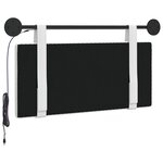 vidaXL Tête de lit suspendue Blanc Tissu