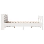 vidaXL Cadre de lit sans matelas blanc 140x200 cm bois de pin massif