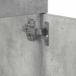 vidaXL Armoire de lavabo de salle de bain gris béton 41x38 5x46 cm