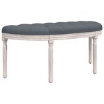 vidaXL Banc Gris foncé 110 5x45x49 cm Velours