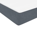 vidaXL Sommier à lattes de lit et matelas gris foncé 140x220cm velours