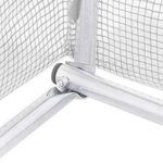 vidaXL Serre avec cadre en acier blanc 110 m² 22x5x2 3 m