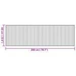 vidaXL Tapis rectangulaire naturel 60x200 cm bambou