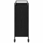 vidaXL Chariot de cuisine Chêne noir 70 x 30 x 82 cm Bois d'ingénierie