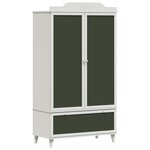 vidaXL Armoire Tableau Noir avec tiroir Blanc Bois d'ingénierie