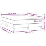 vidaXL Sommier à lattes de lit avec matelas rose 160x210 cm velours