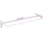 vidaXL Dessus de table 160x30x3 8cm rectangulaire bois massif manguier
