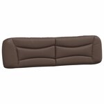 vidaXL Lit avec matelas Hvar marron 200x200 cm similicuir