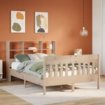 vidaXL Cadre de lit sans matelas 120x190 cm bois de pin massif