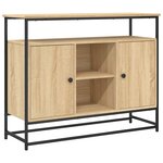 vidaXL Buffet chêne sonoma 100x35x80 cm bois d'ingénierie