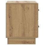vidaXL Cabinet de chevet 2 Pièces Chêne artisanal 43 x 34 5 x 44 5 cm