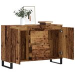 vidaXL Buffet vieux bois 101 5x35x70 cm bois d’ingénierie