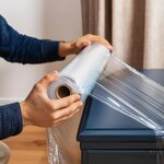 Pack and Move - Lot 6 rouleaux film étirable - 300 m - Transparent - Film déménagement Film emballage Film palette Film protection