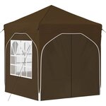 vidaXL Tente de fête pop-up 192 x 192 x 245 cm Taupe